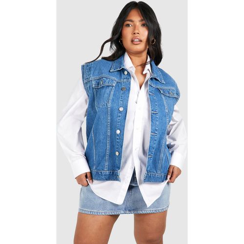 Grande Taille - Veste Oversize En Jean - 46 - boohoo - Modalova