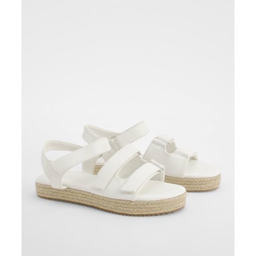 Sandales Plates À Plateforme Et Bride Ajustable - Pointure Large - 37 - boohoo - Modalova