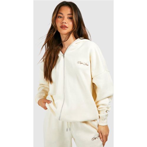 Sweat À Capuche Zippé Oversize - S - boohoo - Modalova