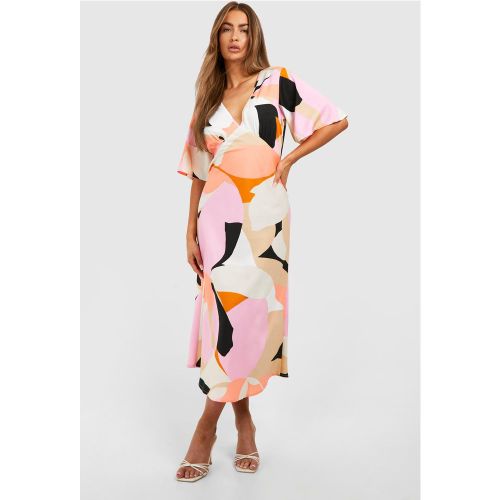 Robe Mi-Longue À Manches Larges - 40 - boohoo - Modalova