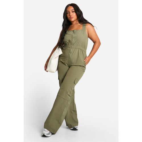 Grande Taille - Combinaison Cargo Utilitaire - 52 - boohoo - Modalova