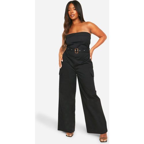 Grande Taille - Combinaison Bandeau Utilitaire À Ceinture - 56 - boohoo - Modalova