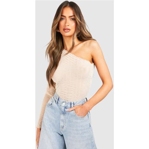 Top Asymétrique En Mesh - 40 - boohoo - Modalova