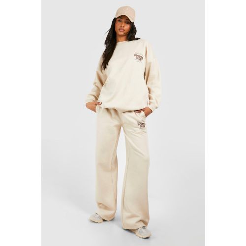 Tall" - Jogging Droit À Slogan - 36 - boohoo - Modalova