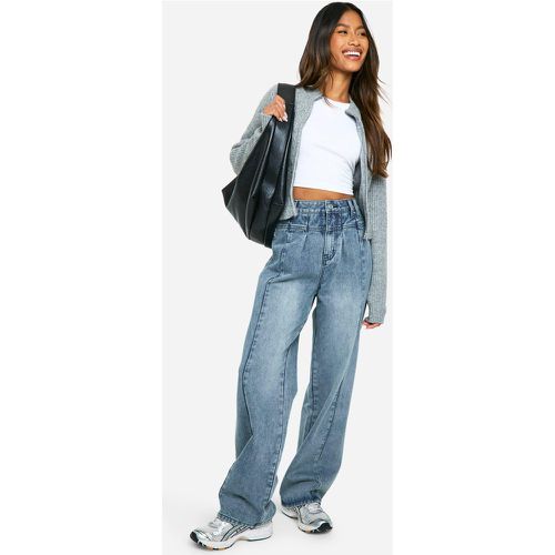 Jean Boyfriend Baggy À Coutures Apparentes - 40 - boohoo - Modalova