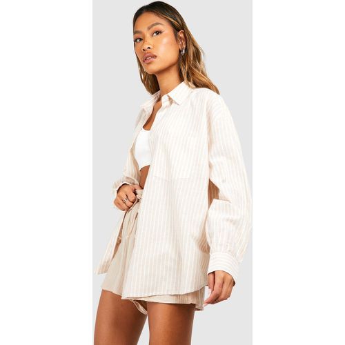 Chemise Oversize Rayée - 38 - boohoo - Modalova