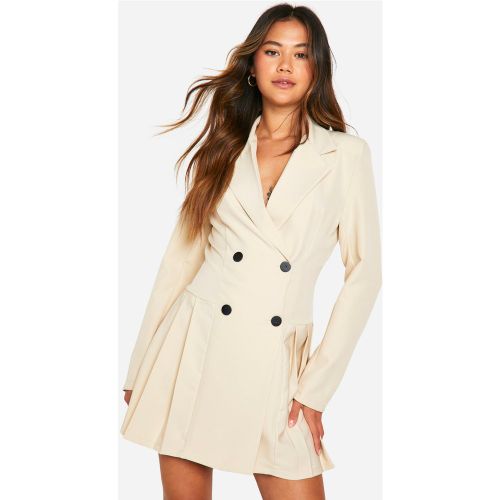 Robe Blazer Courte Plissée - 38 - boohoo - Modalova