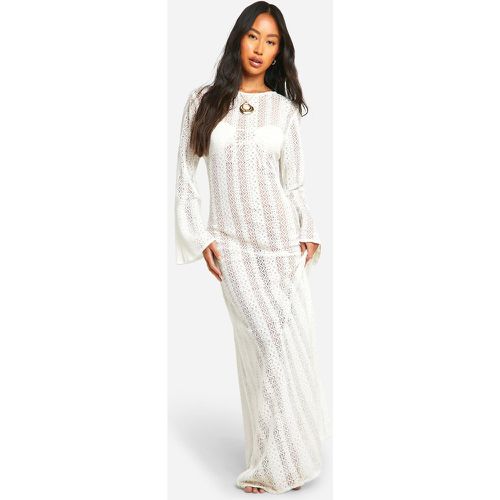 Robe Longue De Plage Nouée En Crochet - M - boohoo - Modalova