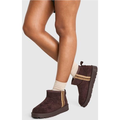 Mini Bottines Confort Brodées - 36 - boohoo - Modalova