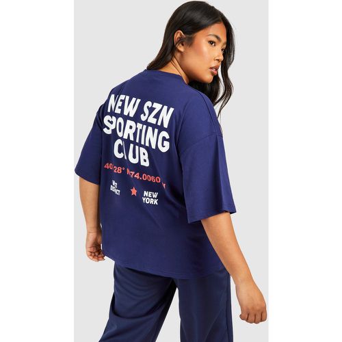 Plus" New Szn Sports Club Oversized T-Shirt - boohoo - Modalova
