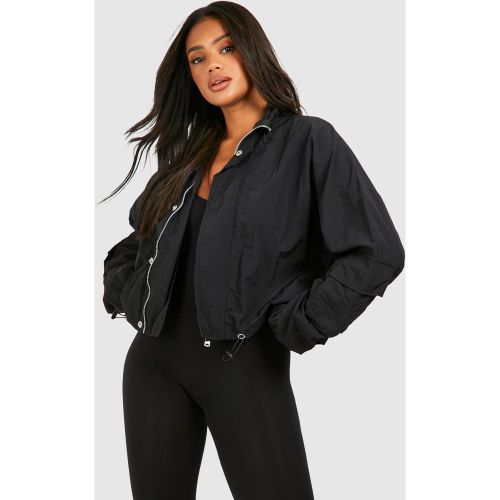 Veste À Col Montant Et Cordon De Serrage - L - boohoo - Modalova