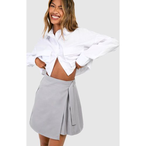 Jupe Portefeuille Asymétrique - 36 - boohoo - Modalova