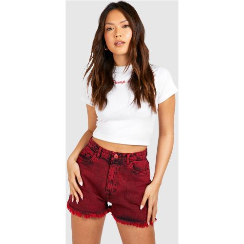 Short Mom En Jean Délavé - 40 - boohoo - Modalova