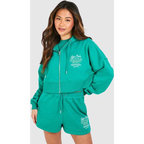 Short De Sport À Slogan Sports Club - S - boohoo - Modalova