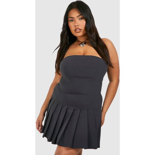 Grande Taille - Robe Courte Plissée - 44 - boohoo - Modalova