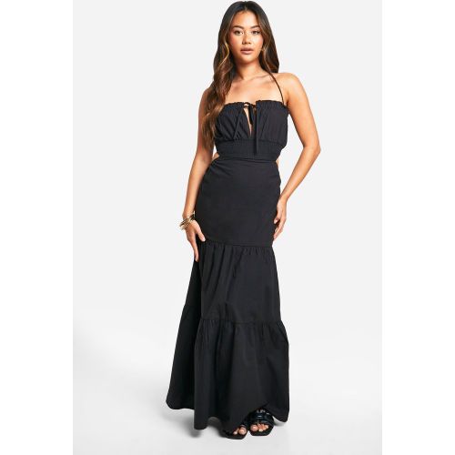Robe Longue Froncée En Coton - 36 - boohoo - Modalova
