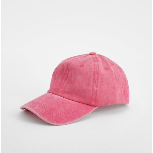 Washed Pink Baseball Cap - boohoo - Modalova