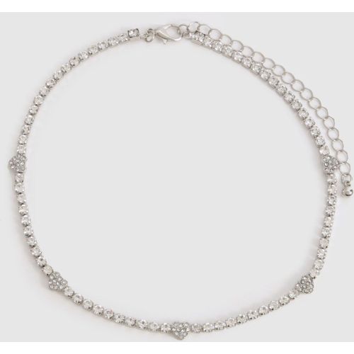 Collier Ras-Du-Cou À Ornements Cœur - One Size - boohoo - Modalova