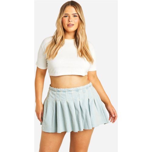 Grande Taille - Mini-Jupe Plissée - 44 - boohoo - Modalova