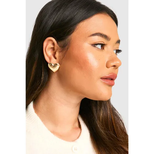 Boucles D'Oreilles Cœur - One Size - boohoo - Modalova