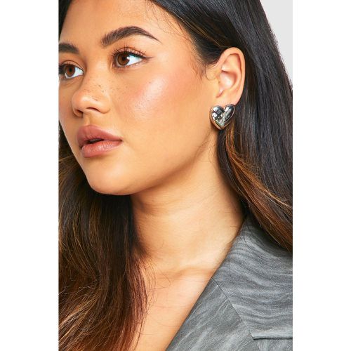 Boucles D'Oreilles Cœur - One Size - boohoo - Modalova