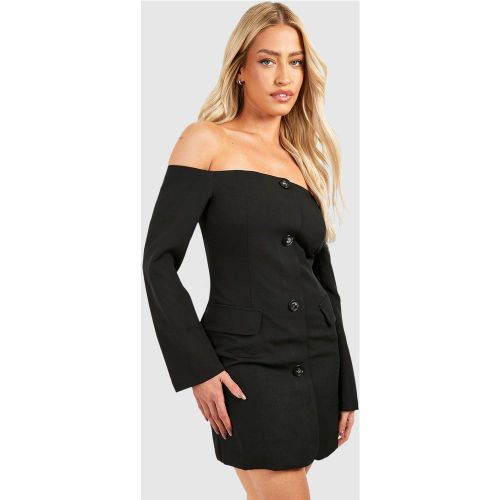 Robe Blazer À Col Bateau - 36 - boohoo - Modalova