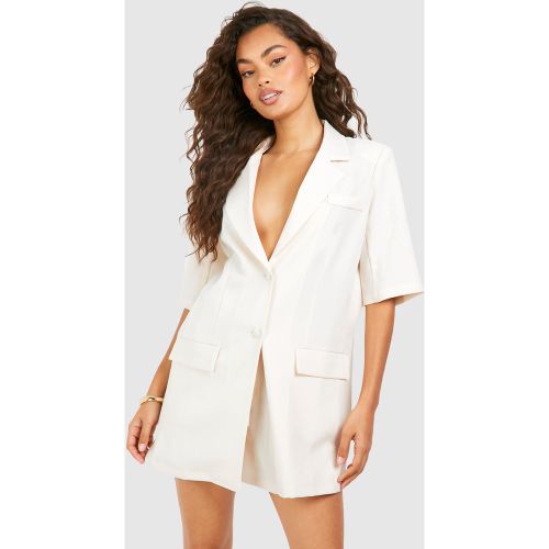 Blazer Long À Manches Courtes - 42 - boohoo - Modalova