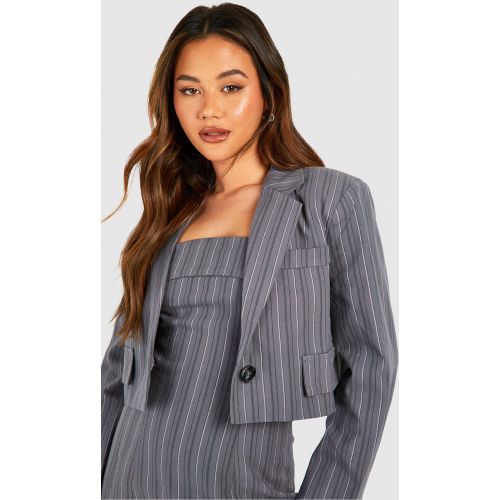 Blazer Oversize À Rayures Fines - 36 - boohoo - Modalova