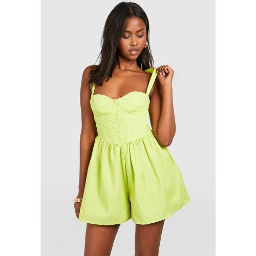 Combishort Corset Mélangé - 38 - boohoo - Modalova