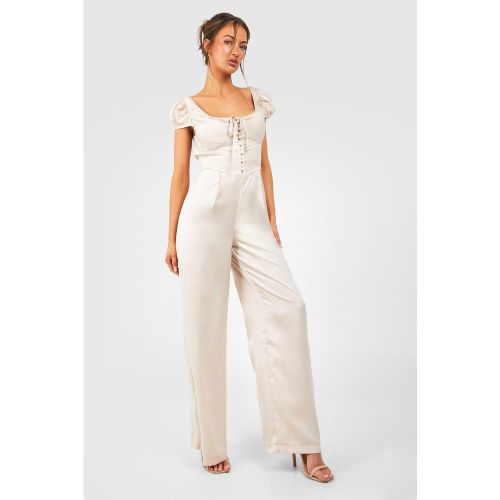Combinaison Boutonnée - /Coquille D'Œuf - 38, /Coquille D'Œuf - boohoo - Modalova