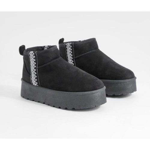 Bottines Confort À Broderies - 39 - boohoo - Modalova