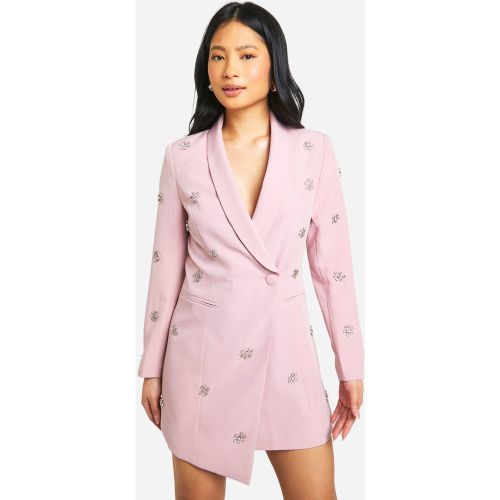 Petite" - Robe Blazer À Ornements Strassés - 32 - boohoo - Modalova