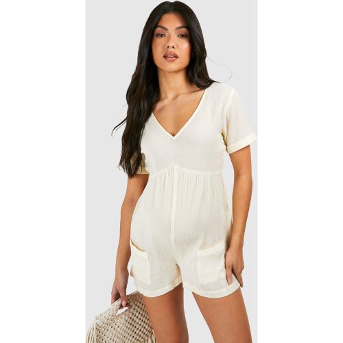 Maternité - Combinaison De Grossesse En Étoffe - 40 - boohoo - Modalova