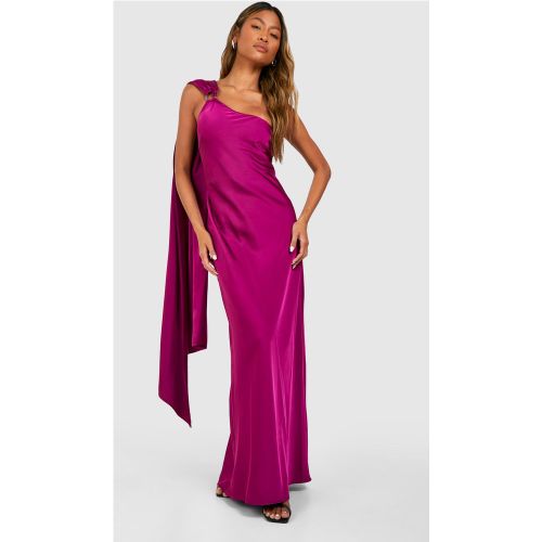 Robe Longue Satinée À Épaules Dénudées - 42 - boohoo - Modalova
