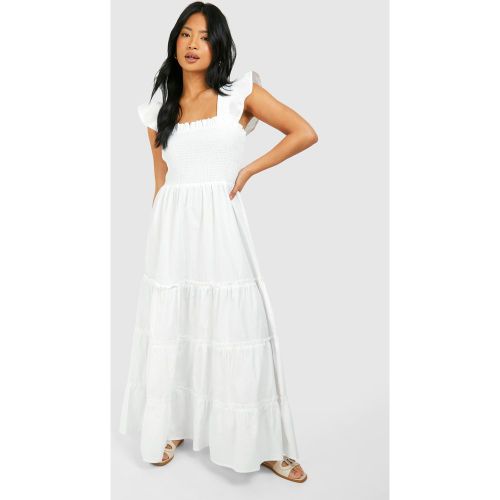 Petite" - Robe Mi-Longue Froncée - 40 - boohoo - Modalova