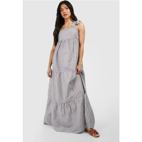 Maternité - Robe De Grossesse Longue Nouée - 38 - boohoo - Modalova