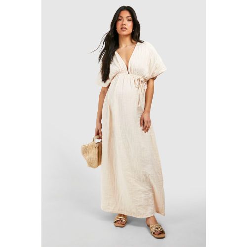Maternité - Robe De Plage Longue De Grossesse À Ceinture - 36 - boohoo - Modalova