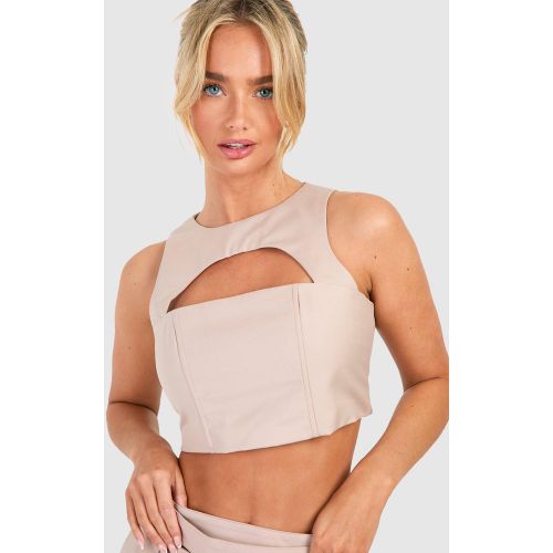 Crop Top À Découpes - 34 - boohoo - Modalova