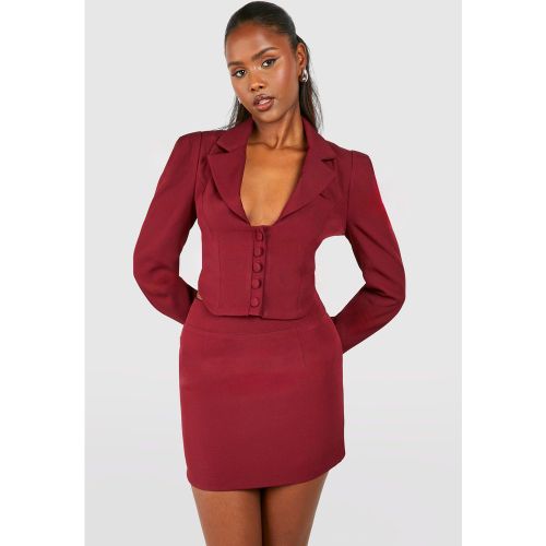 Mini-Jupe Tissée - -- - 34, - boohoo - Modalova