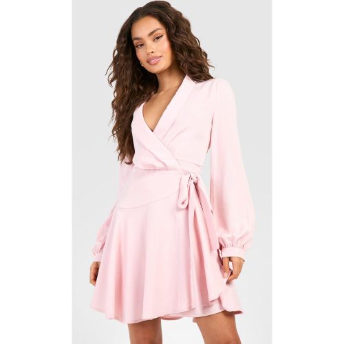 Robe Portefeuille À Volants - 36 - boohoo - Modalova