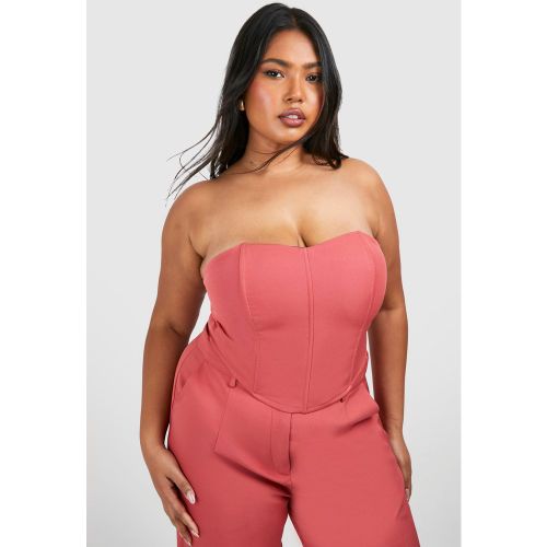 Grande Taille - Corset Tissé - 52 - boohoo - Modalova