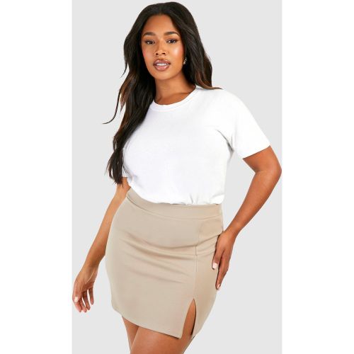 Grande Taille - Mini-Jupe Fendue - 44 - boohoo - Modalova