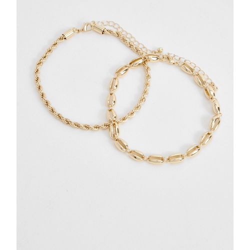 Bracelet De Cheville À Chaîne Et Coquillages - One Size - boohoo - Modalova