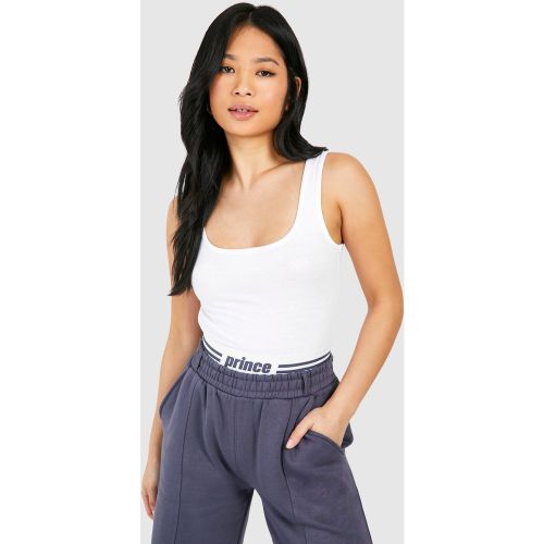 Petite" - Body En Coton À Col Rond - 34 - boohoo - Modalova
