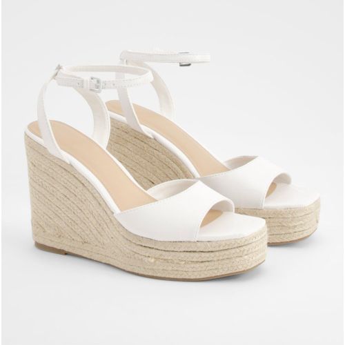 Sandales Compensées À Bout Ouvert - 36 - boohoo - Modalova