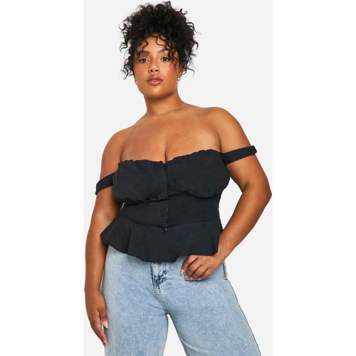 Grande Taille - Corset Péplum - 46 - boohoo - Modalova