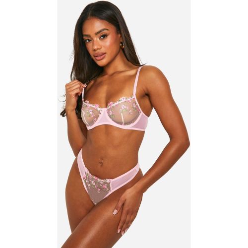 Ensemble Fleuri Avec Soutien-Gorge Et String - S - boohoo - Modalova