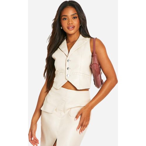 Gilet Sans Manches - Blanc Écru - 36, Blanc Écru - boohoo - Modalova