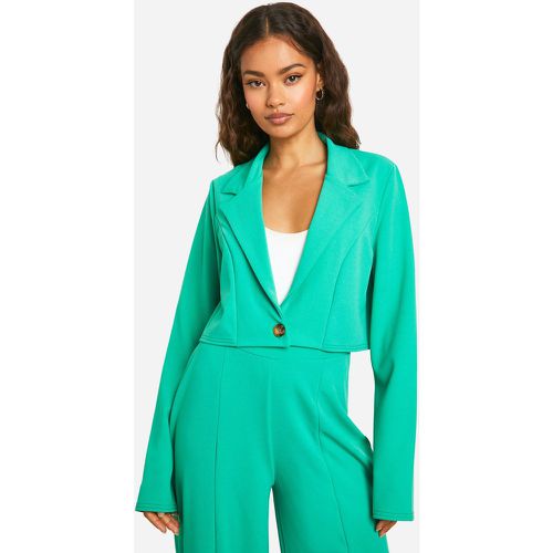 Blazer Court En Jersey - / - 38, / - boohoo - Modalova