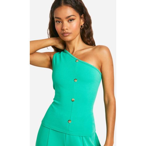 Top Long Asymétrique En Tissu Crêpe - / - 40, / - boohoo - Modalova